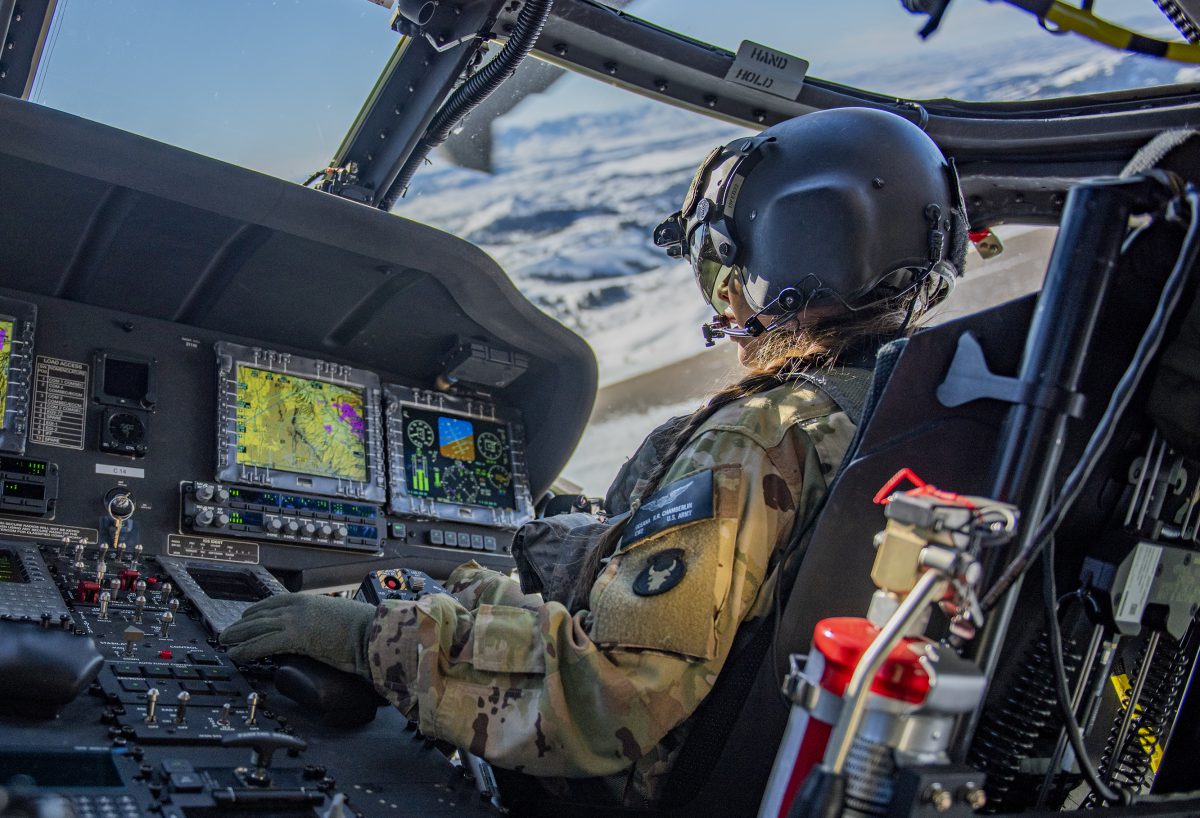 New Jersey Army National Guard UH-60 Black Hawk helicopter pilots and crew  chiefs assigned to